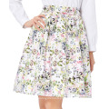 19 cores! Grace Karin Colorful Cheap Occidente Short Printed Cotton 50s Reto Skirt CL6294-18 #